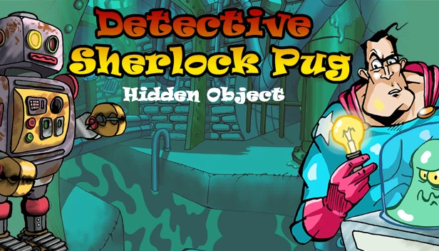 神探夏洛克帕格 - 寻物游戏。休闲游戏（Detective Sherlock Pug - Hidden Object. Relaxing games） 游戏封面