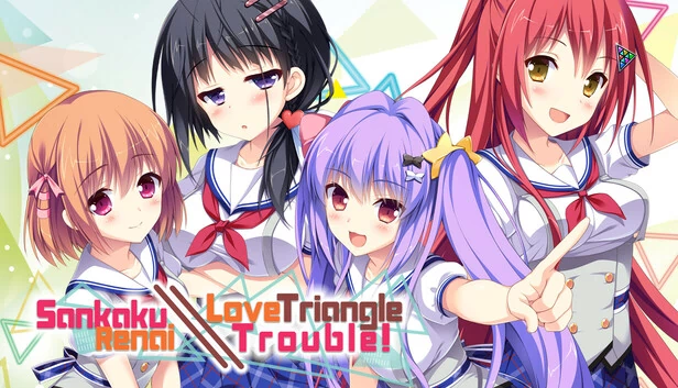 三角恋爱：三角恋麻烦（Sankaku Renai: Love Triangle Trouble） 游戏封面