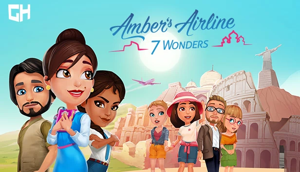 安珀的航空 - 七大奇迹（Amber's Airline - 7 Wonders） 游戏封面