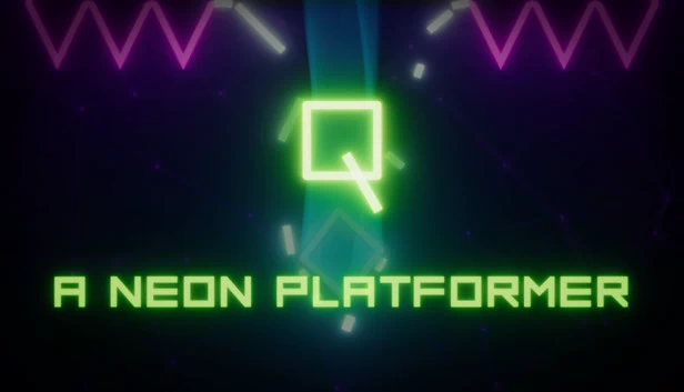 Q - 霓虹平台跳跃游戏（Q - A Neon Platformer） 游戏封面