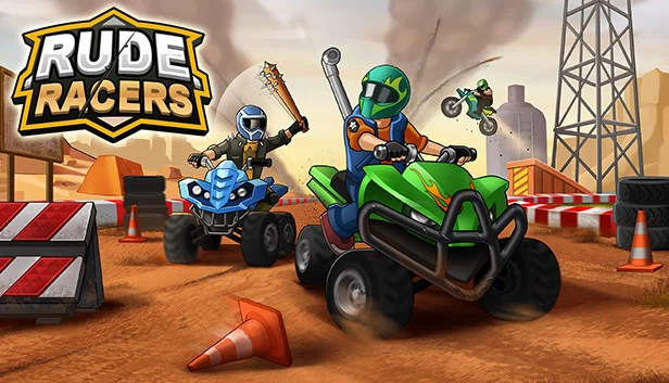 粗鲁赛车手：2D 战斗竞速（Rude Racers: 2D Combat Racing） 游戏封面