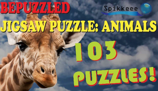 Bepuzzled 拼图游戏：动物 103 个拼图（Bepuzzled Jigsaw Puzzle: Animals 103 Puzzles） 游戏封面