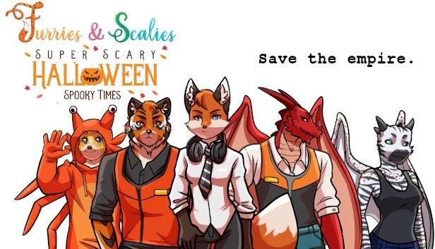 毛茸茸与鳞片：超级恐怖万圣节惊悚时刻（Furries & Scalies: Super Scary Halloween Spooky Times） 游戏封面