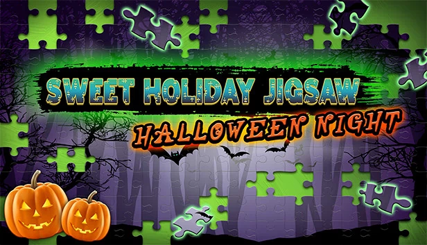 甜蜜假期拼图：万圣节之夜（Sweet Holiday Jigsaws: Halloween Night） 游戏封面