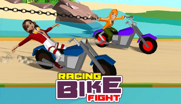 赛车自行车大战（冠状病毒封锁特别版）（Racing Bike Fight (Corona Virus Lockdown Special)） 游戏封面