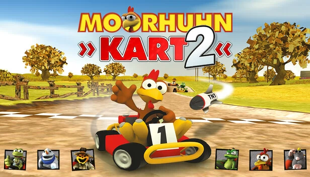 疯狂小鸡卡丁车2（Moorhuhn Kart 2） 游戏封面