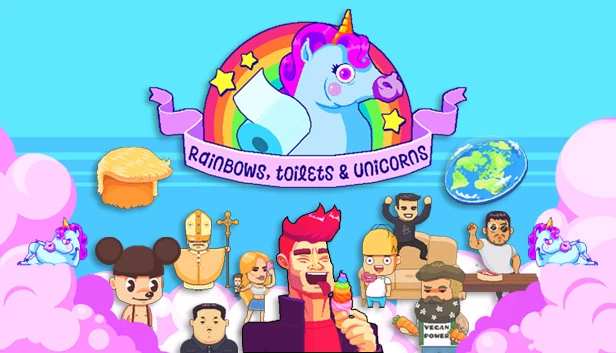 彩虹、马桶与独角兽！（Rainbows, toilets & unicorns!） 游戏封面