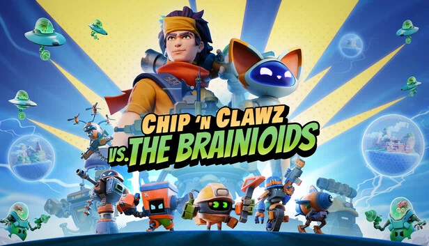 奇普与克劳兹大战脑星人(Chip ‘n Clawz vs. The Brainioids) 游戏封面