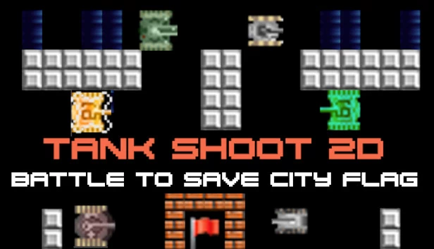坦克射击2D - 拯救城市旗帜之战(Tank Shoot 2D - Battle to save City Flag) 游戏封面