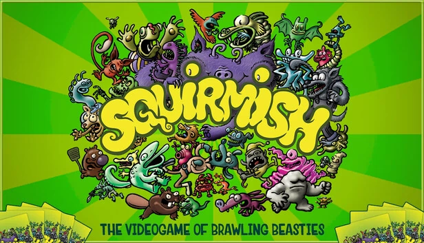 SQUIRMISH：野兽乱斗游戏（SQUIRMISH: The Videogame of Brawling Beasties） 游戏封面