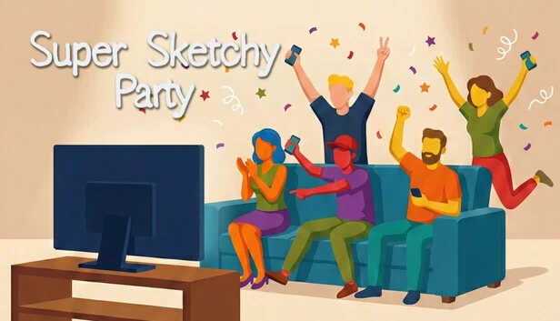 超级草率派对（Super Sketchy Party） 游戏封面