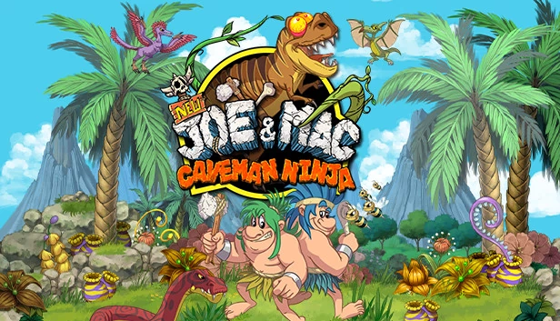 新乔与麦克 - 穴居人忍者（New Joe & Mac - Caveman Ninja） 游戏封面