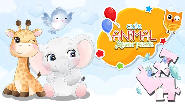 可爱动物拼图（Cute animal jigsaw puzzle） 游戏封面