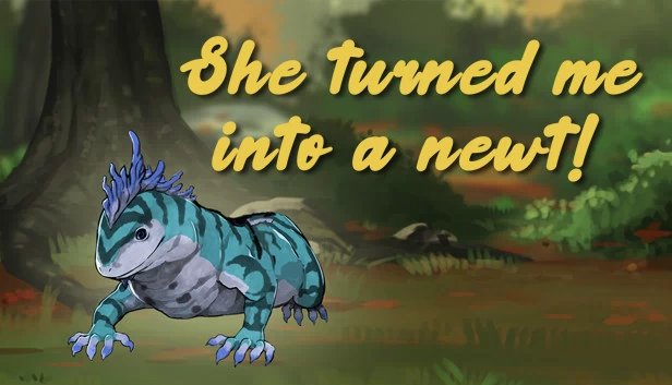 她把我变成了蝾螈!(She turned me into a newt!) 游戏封面