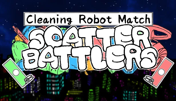 清洁机器人配对 “Scatter Battlers（Cleaning Robot Match "Scatter Battlers"） 游戏封面