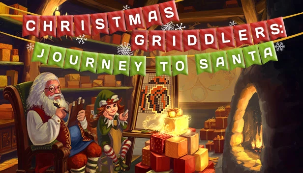 圣诞格子里德之旅：圣诞老人（Christmas Griddlers Journey to Santa） 游戏封面