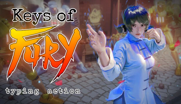 狂怒之键：打字动作（Keys of Fury: Typing Action） 游戏封面