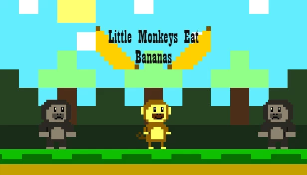 小猴子吃香蕉（Little Monkeys Eat Bananas） 游戏封面
