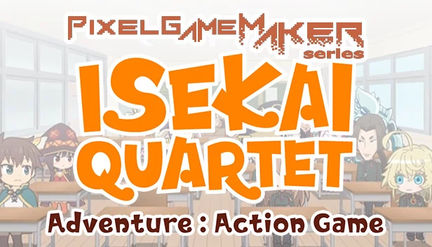 像素游戏制作器系列 异世界四重奏 冒险动作游戏（Pixel Game Maker Series  ISEKAI QUARTET Adventure Action Game） 游戏封面