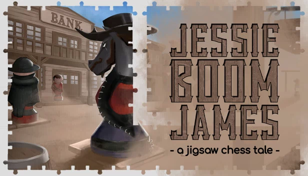 杰西·“爆炸”詹姆斯：拼图象棋故事（Jessie 'Boom' James - a jigsaw chess tale） 游戏封面