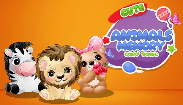 可爱动物记忆卡牌游戏(Cute Animals Memory Card Game) 游戏封面