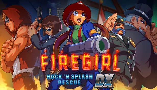 火女孩：劈砍溅水救援 DX（Firegirl: Hack 'n Splash Rescue DX） 游戏封面