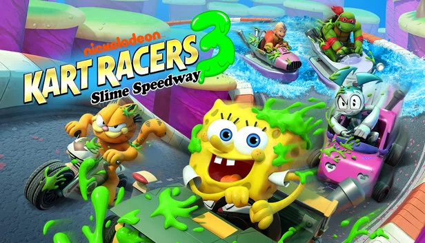 尼克儿童频道卡丁车赛车3：史莱姆赛道（Nickelodeon Kart Racers 3: Slime Speedway） 游戏封面