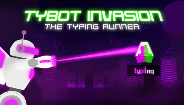 泰博特入侵：打字跑酷（Tybot Invasion: The Typing Runner） 游戏封面
