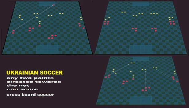 乌克兰足球(任何指向球门的两点均可得分)(Ukrainian Soccer ( any two points directed towards the net can score )) 游戏封面