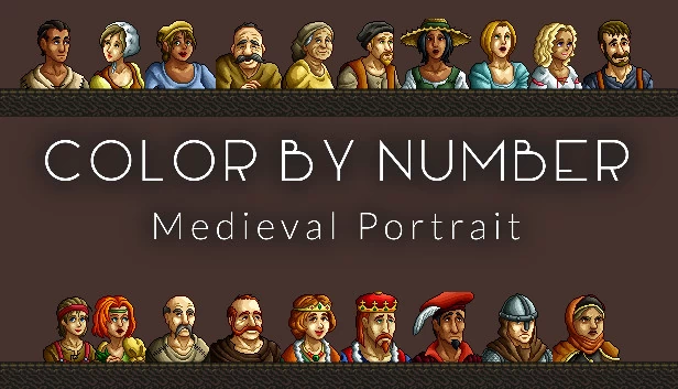 按数字填色 - 中世纪肖像（Color by Number - Medieval Portrait） 游戏封面