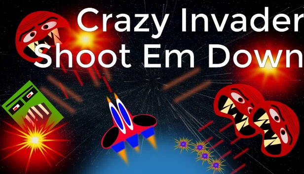 疯狂入侵者：射击（Crazy Invader ShootEm Down） 游戏封面