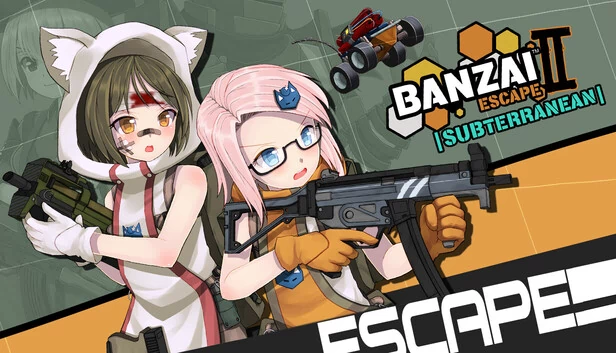 万岁逃脱2：地下（Banzai Escape 2: Subterranean） 游戏封面