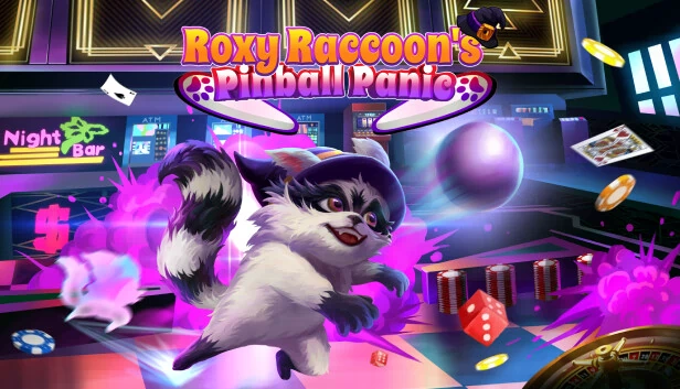 罗克西浣熊的弹珠台恐慌（Roxy Raccoon's Pinball Panic） 游戏封面