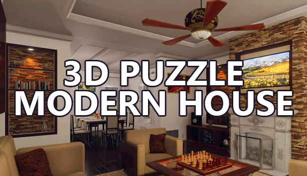 3D 拼图 - 现代房屋（3D PUZZLE - Modern House） 游戏封面