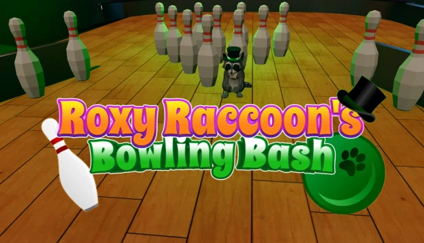 罗西浣熊的保龄球狂欢（Roxy Raccoon's Bowling Bash） 游戏封面