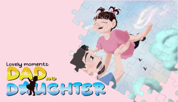 温馨时刻：父女拼图游戏（Lovely Moments: Dad and daughter. Jigsaw Puzzle Game） 游戏封面