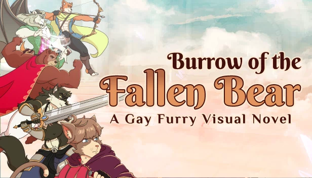 堕落熊的巢穴：一款同性恋兽人视觉小说（Burrow of the Fallen Bear: A Gay Furry Visual Novel） 游戏封面