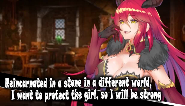 转生异世界成为石头，为了守护少女而变强（Reincarnated in a stone in a different world, I want to protect the girl, so I will be strong） 游戏封面