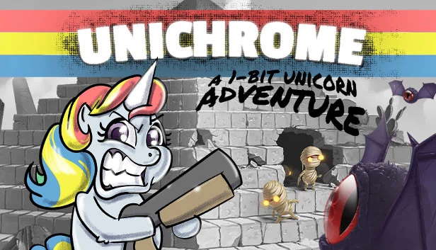 Unichrome：1位独角兽冒险（Unichrome: A 1-Bit Unicorn Adventure） 游戏封面