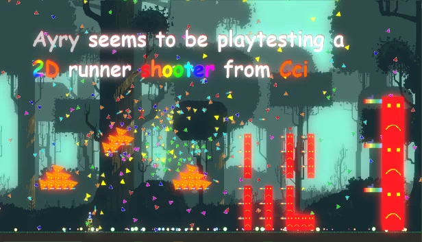 A2C：Ayry 似乎正在试玩 Cci 的 2D 跑酷射击游戏（A2C:Ayry seems to be playtesting a 2D runner shooter from Cci） 游戏封面