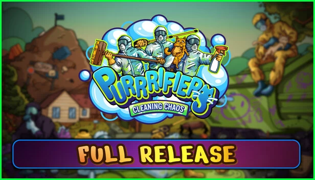 Purrrifiers: Cleaning Chaos（使用好友通行证免费游玩）（Purrrifiers: Cleaning Chaos (Play for Free with Friend's Pass)） 游戏封面