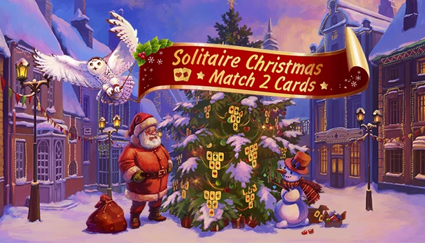 圣诞纸牌. 配对2张牌（Solitaire Christmas. Match 2 Cards） 游戏封面