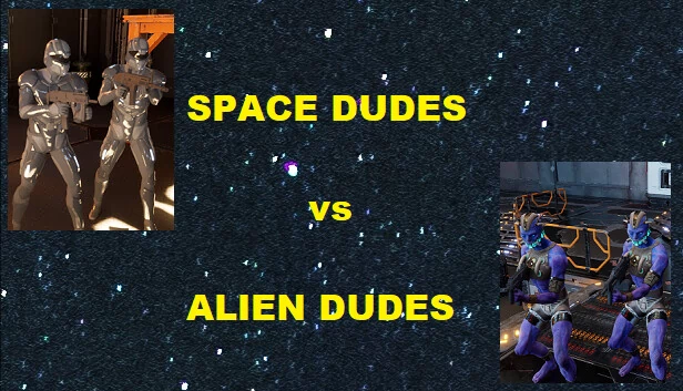 太空伙计大战外星伙计（SPACE DUDES vs ALIEN DUDES） 游戏封面