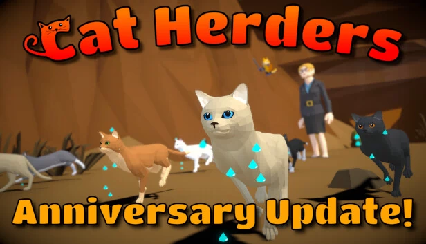 猫咪牧人：沙发合作赶猫！（Cat Herders: Couch Coop Cat Corralling!） 游戏封面