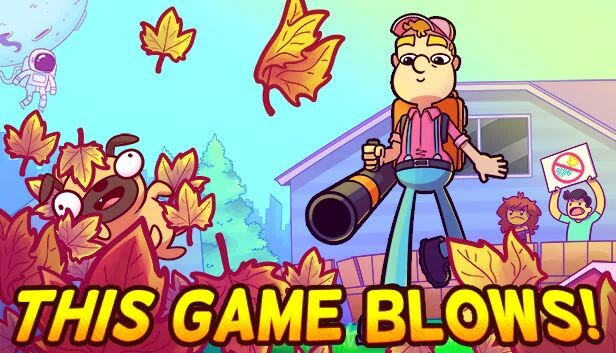 吹叶机人：这游戏真带劲！（Leaf Blower Man: This Game Blows!） 游戏封面