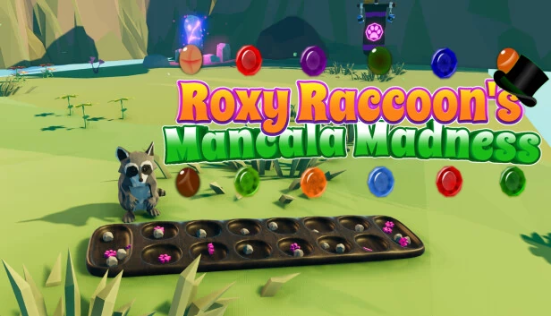 罗西浣熊的曼卡拉狂热（Roxy Raccoon's Mancala Madness） 游戏封面