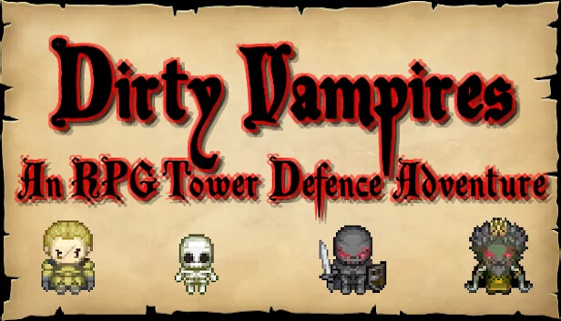 肮脏吸血鬼 - 一款RPG塔防冒险游戏（Dirty Vampires - An RPG Tower Defence Adventure） 游戏封面