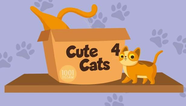 1001拼图：可爱猫咪4（1001 Jigsaw. Cute Cats 4） 游戏封面