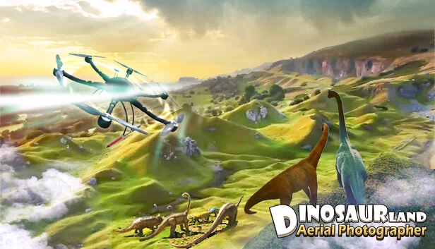 恐龙之地航拍照片(Dinosaur Land Aerial Photograph) 游戏封面