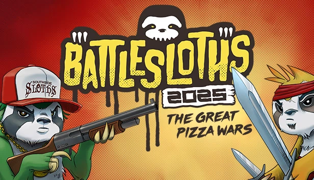 树懒大作战2025：伟大的比萨战争（Battlesloths 2025: The Great Pizza Wars） 游戏封面